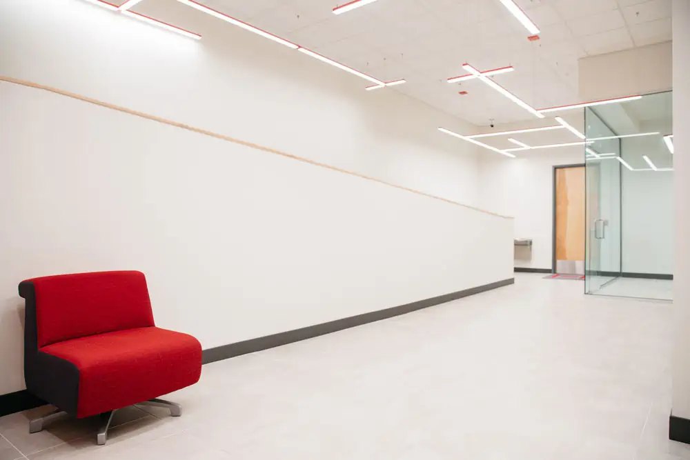 The lobby of the Tampa, FL datacenter where Blue Arctic&rsquo;s servers run