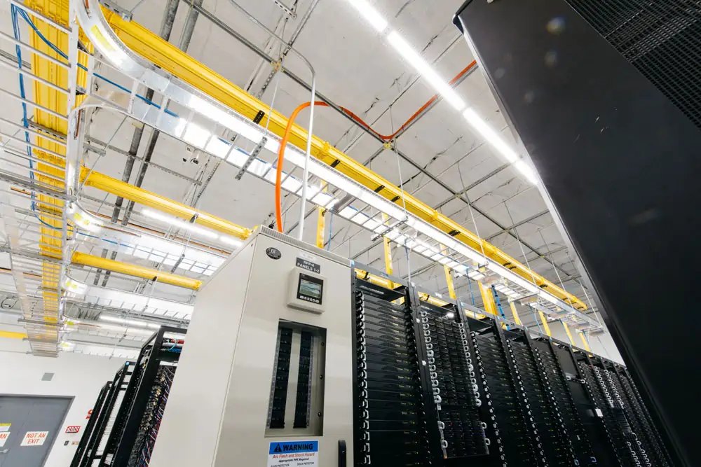 Power distribution equipment in the Tampa, FL datacenter